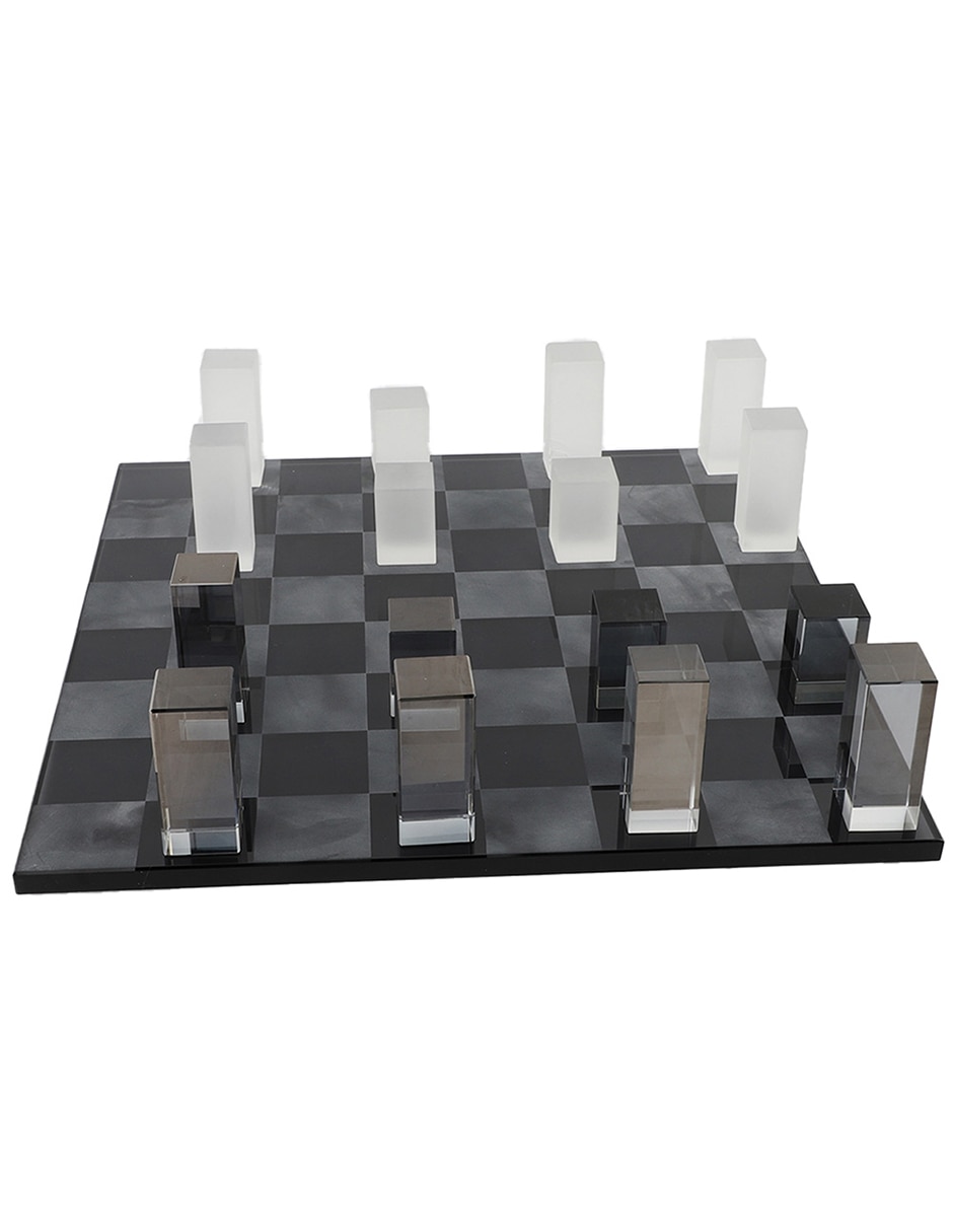Set de figura decorativa de ajedrez de vidrio 3