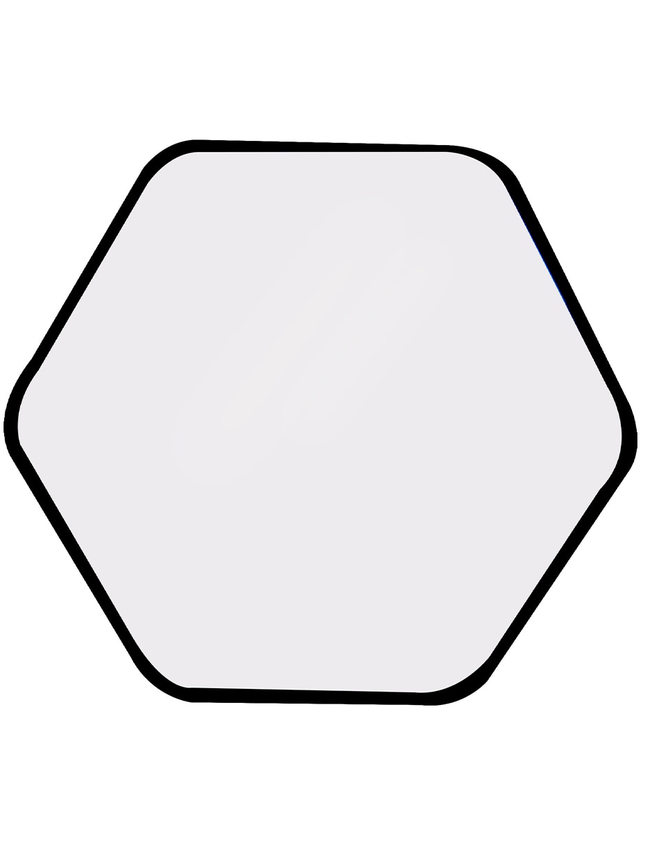 Espejo hexagonal distinto