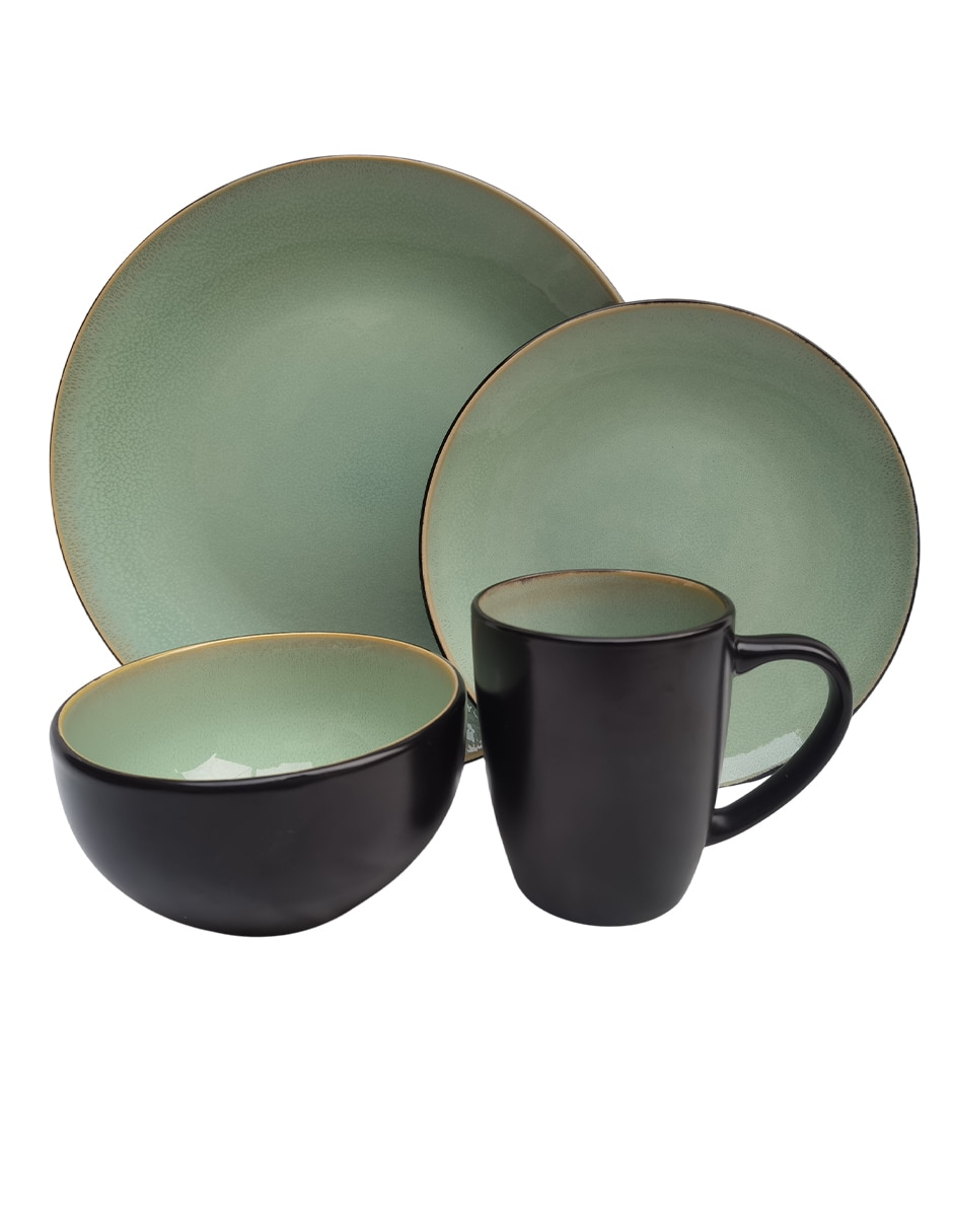 Vajilla cerrada Distinto de Stoneware para 4 personas