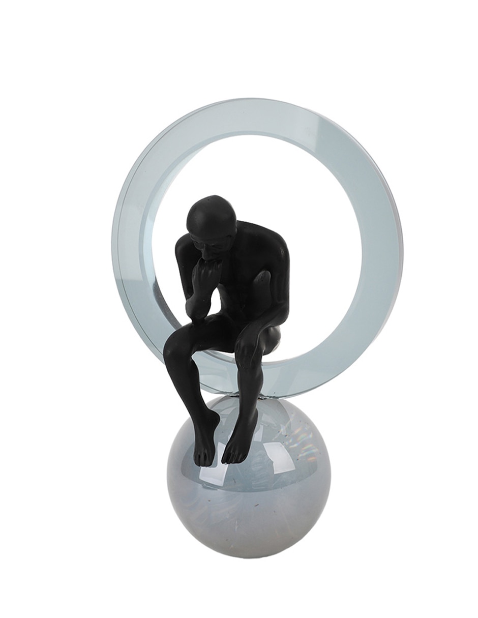 Figura decorativa de hombre izy de vidrio