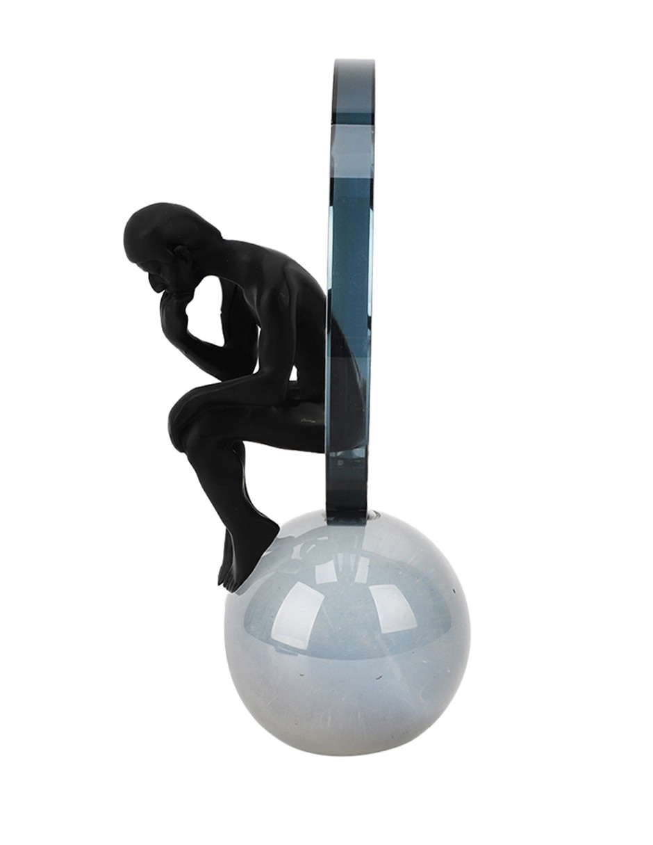 Figura decorativa de hombre izy de vidrio