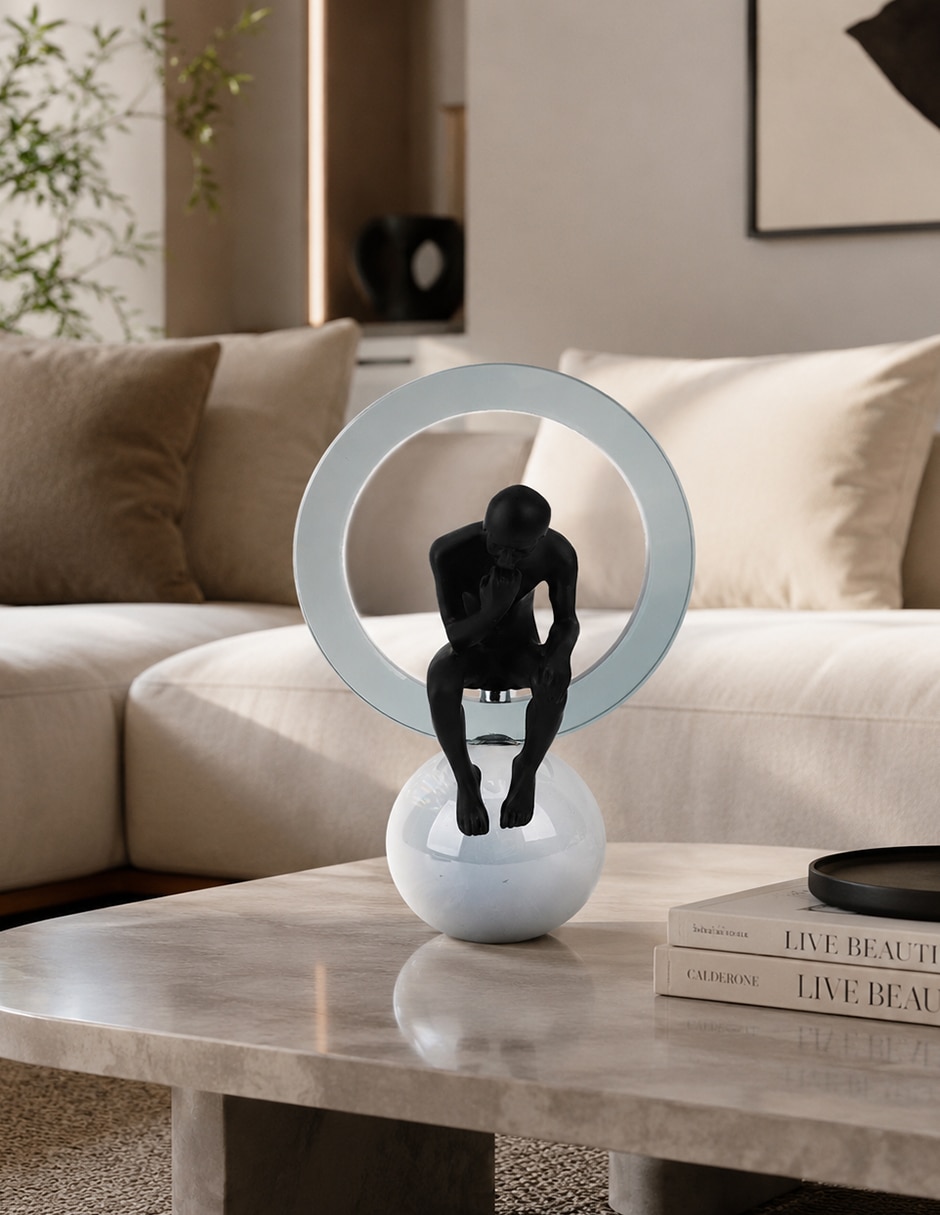 Figura decorativa de hombre izy de vidrio