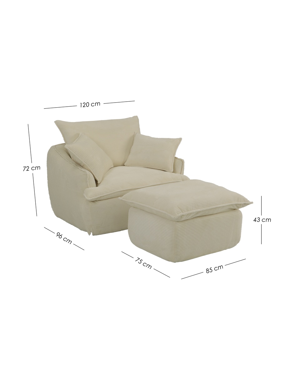 Juego de asiento con taburete Lounge Ilios Innova