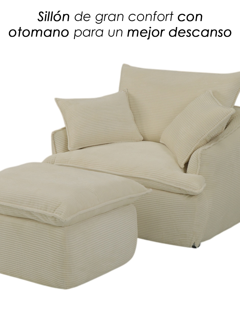 Juego de asiento con taburete Lounge Ilios Innova