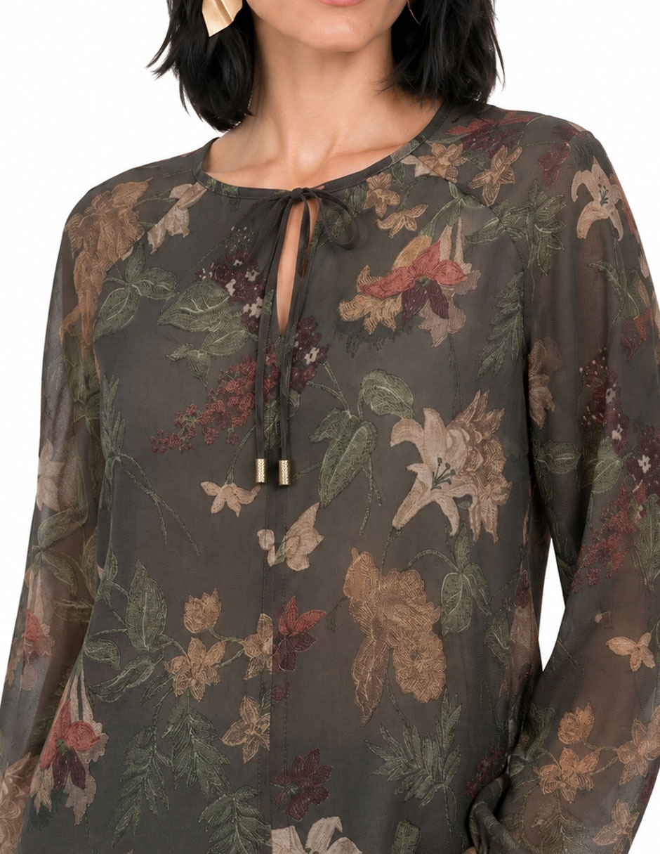 Blusa foley's manga larga para mujer