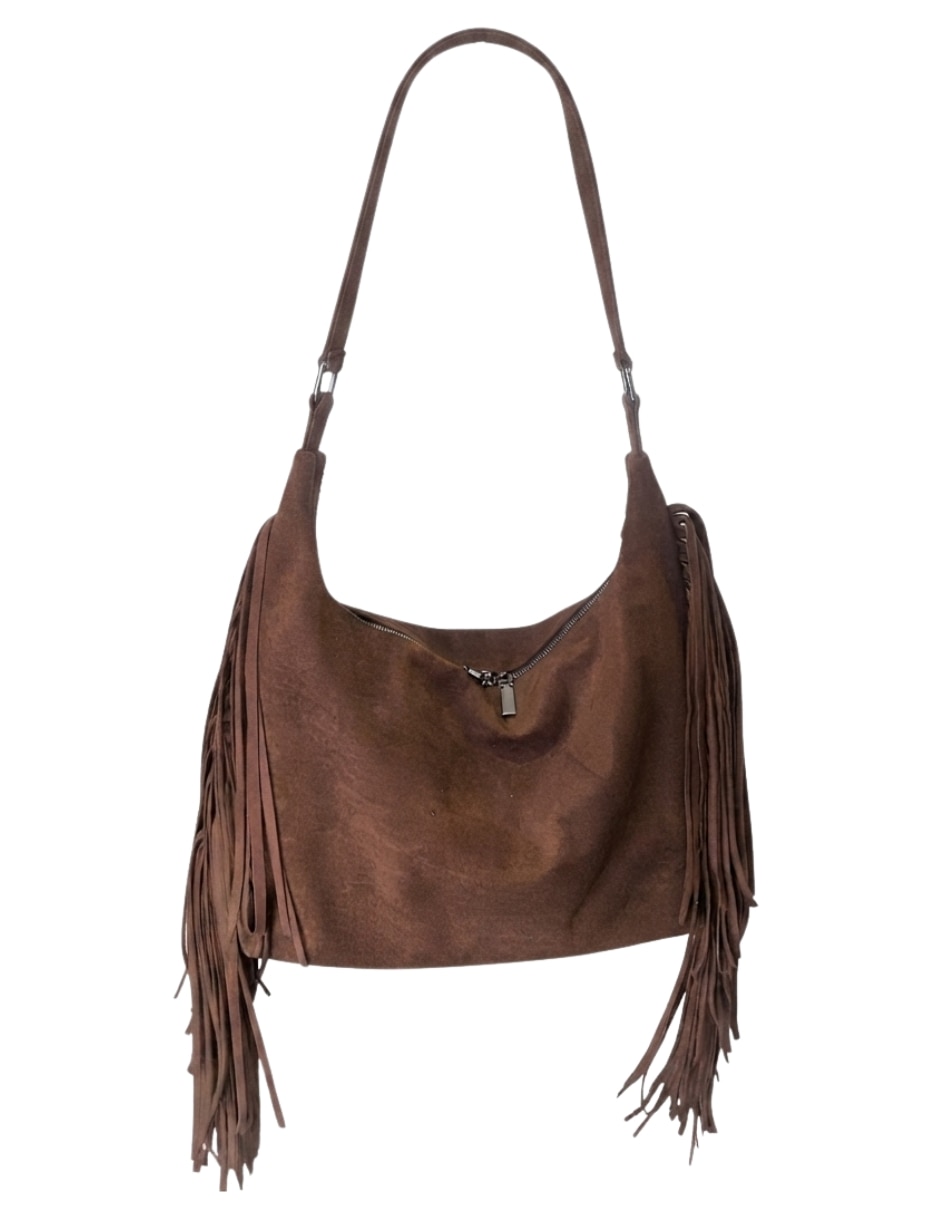 Bolsa hobo de gamuza para mujer