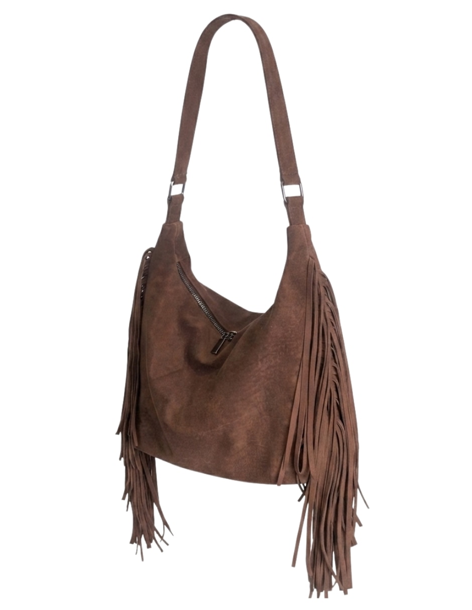 Bolsa hobo de gamuza para mujer