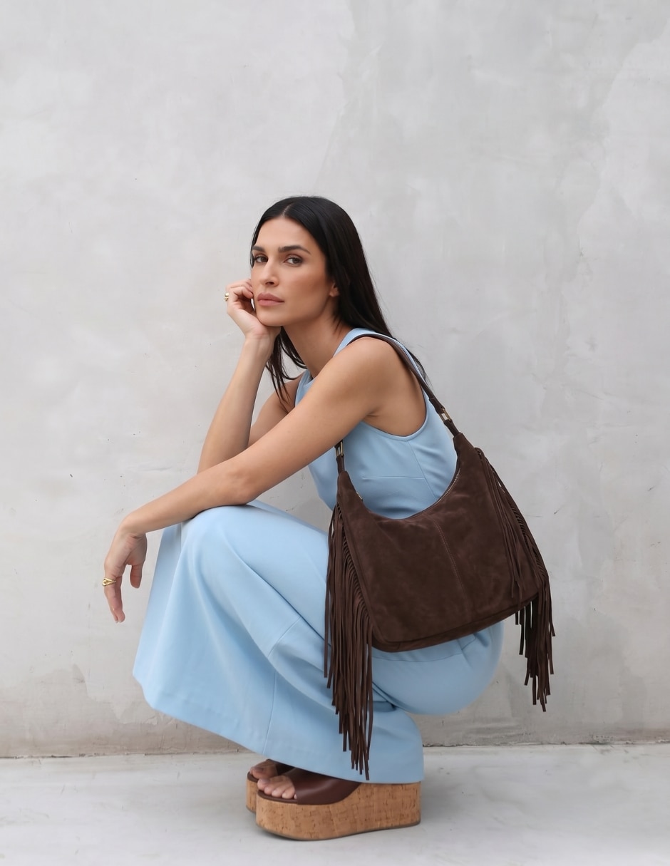 Bolsa hobo de gamuza para mujer 6