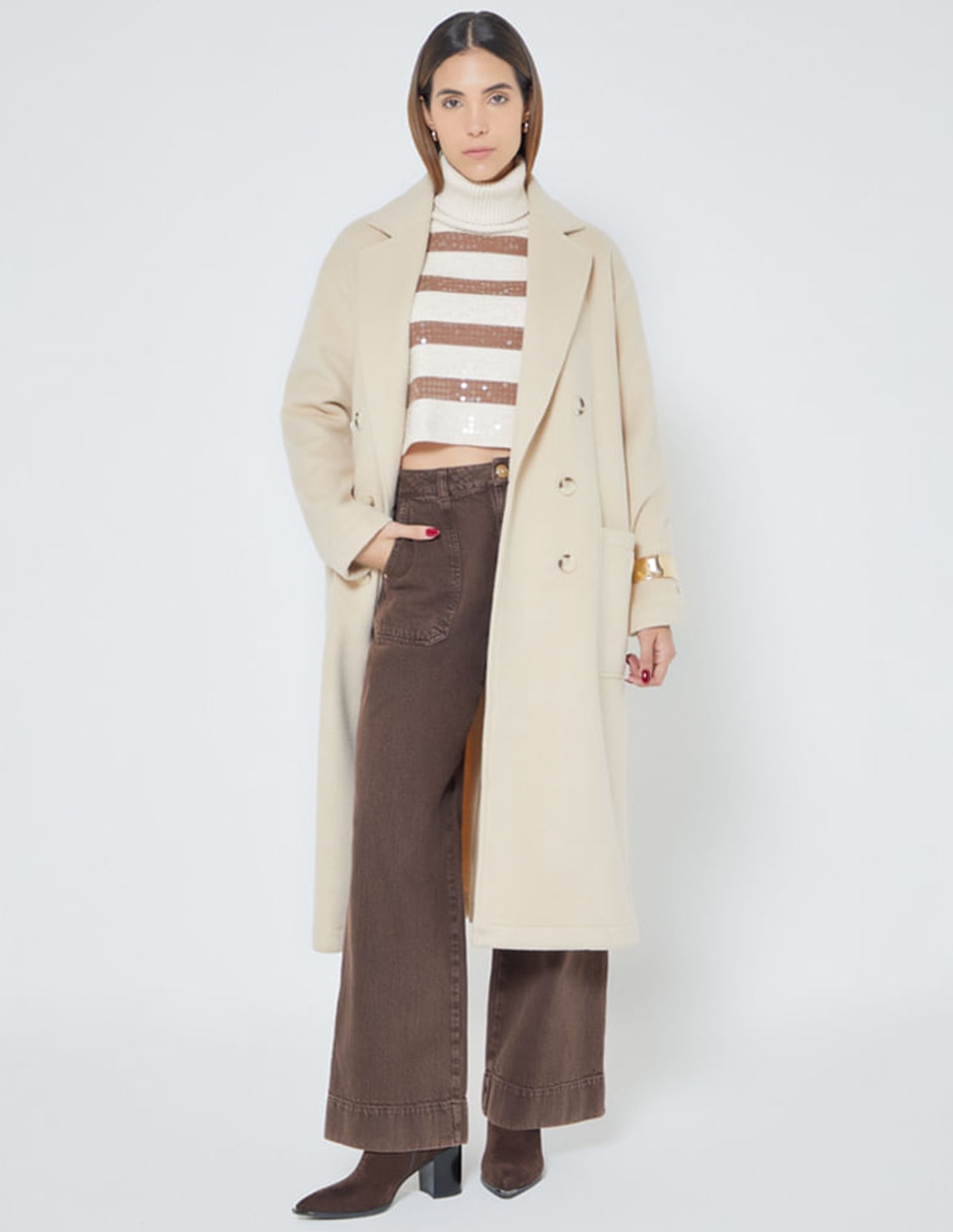 Gabardina No Con bolsillos para mujer