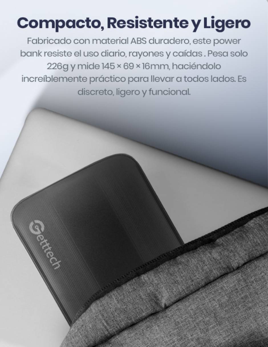 Batería portátil 10000 mAh 11