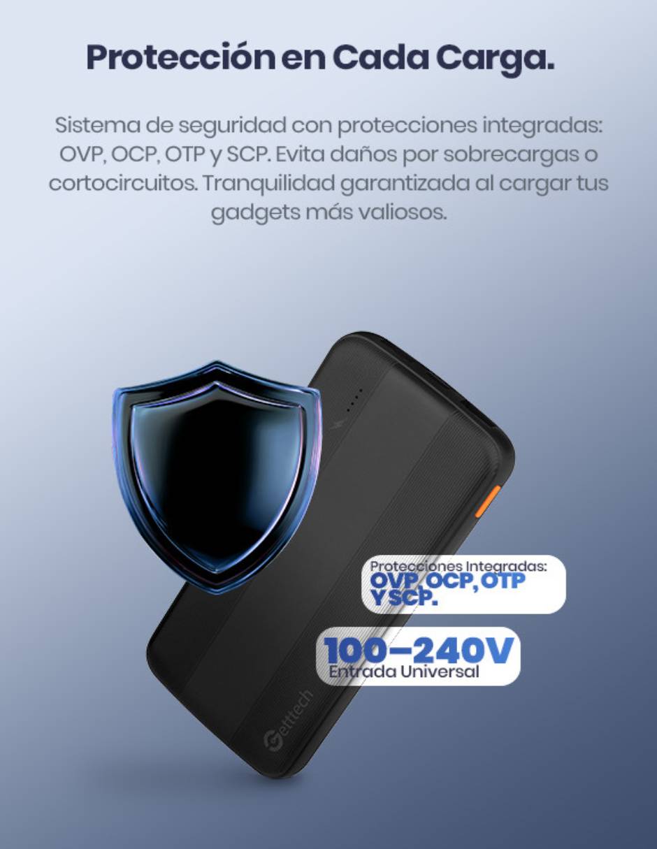 Batería portátil 10000 mAh 4