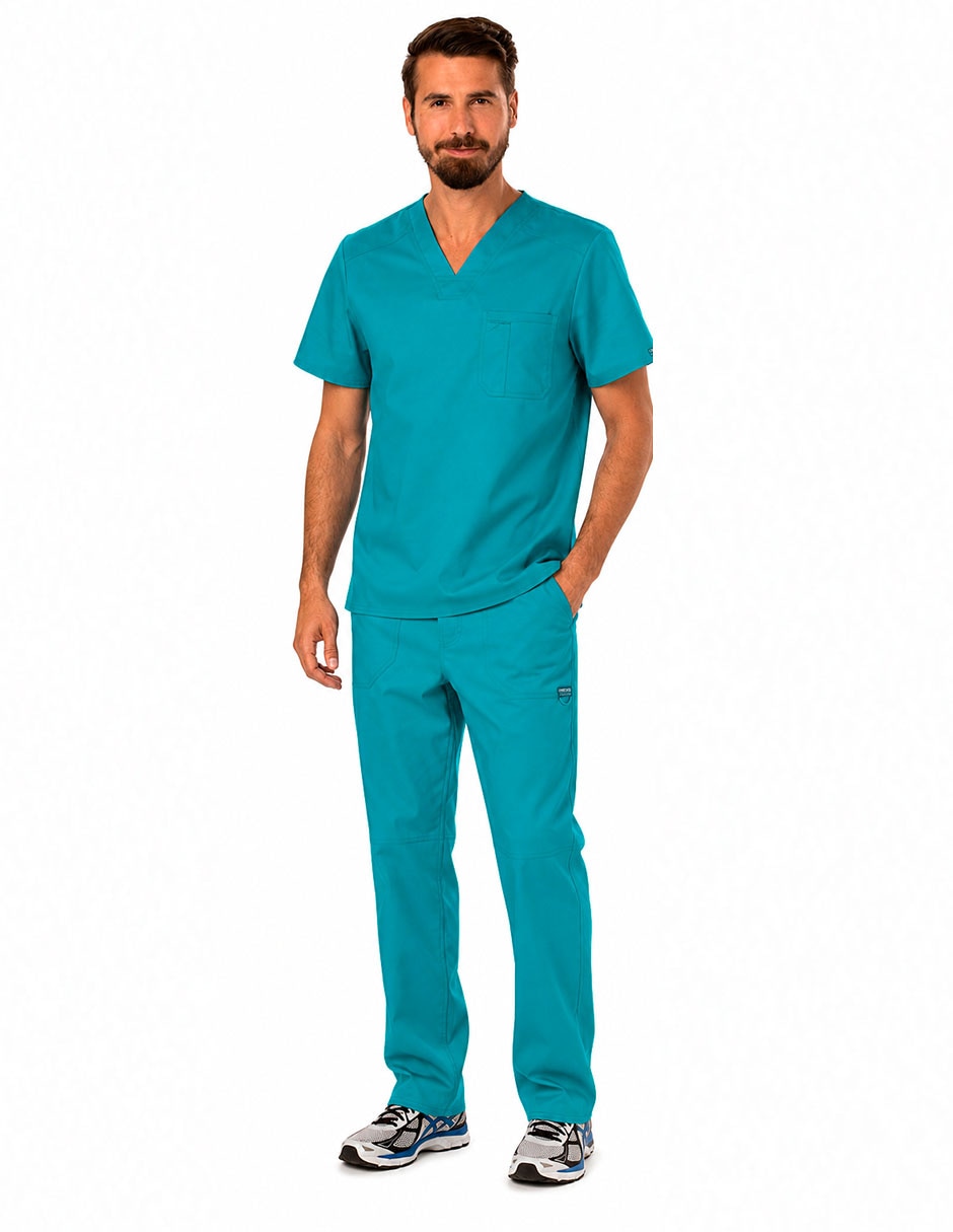Pijama quirúrgica cherokee estilo ajustado para hombre