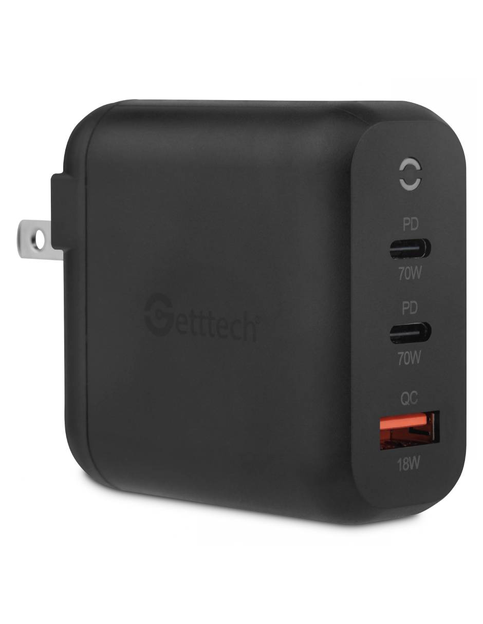 Cargador pared GBD-WC70B USB tipo A + USB tipo C 70 W Cargador pared GBD-WC70B USB tipo A + USB tipo C 70 W
