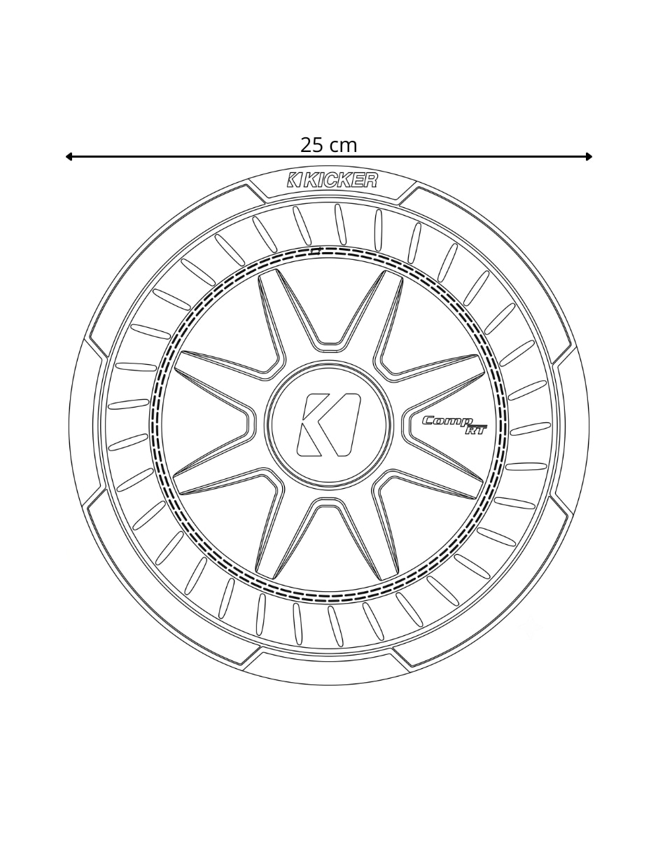 Subwoofer KICKER CWRT104