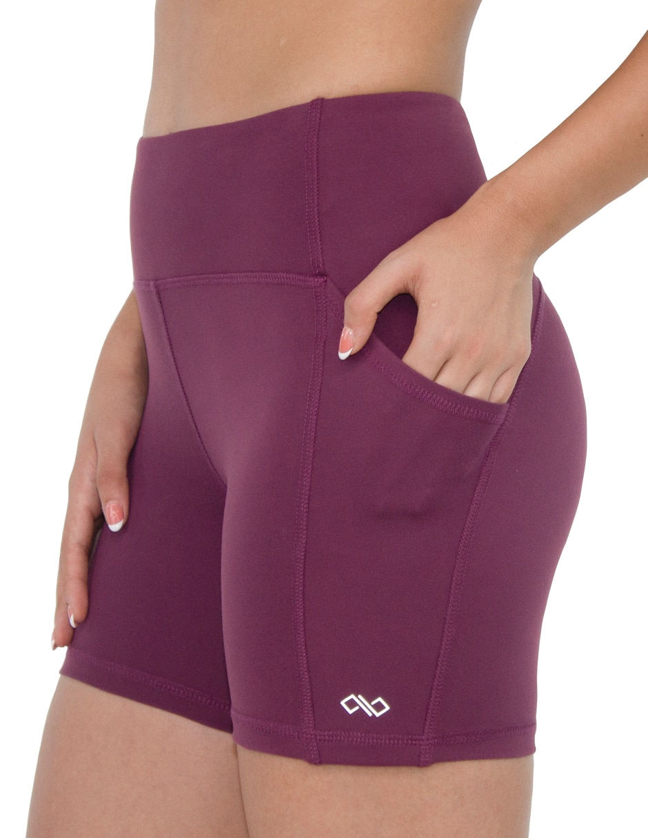 Short con bolsillos assh para entrenamiento mujer