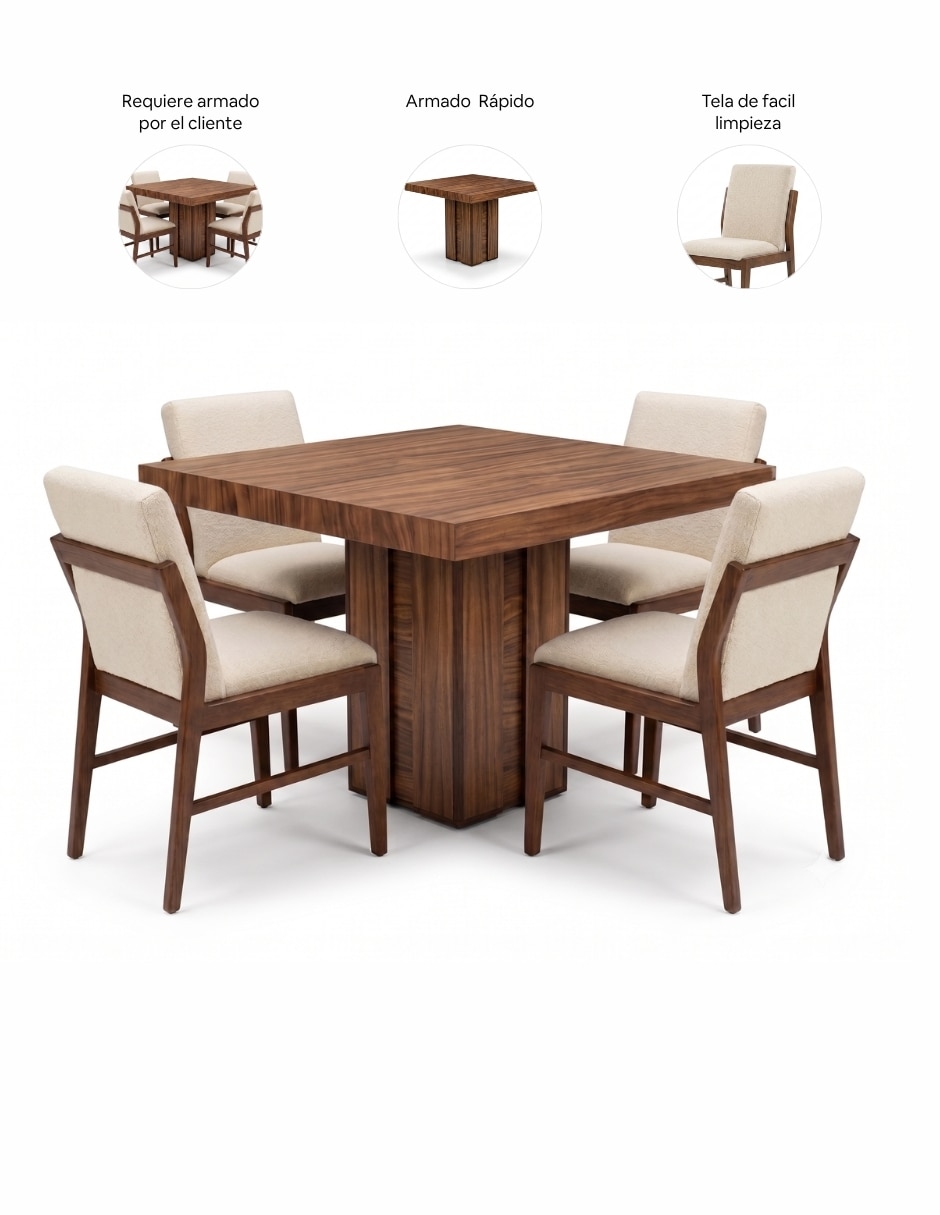 Comedor Cuba para 4 personas de 2