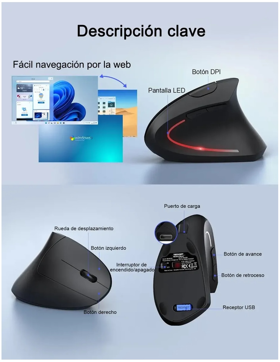 Mouse inalámbrico 3