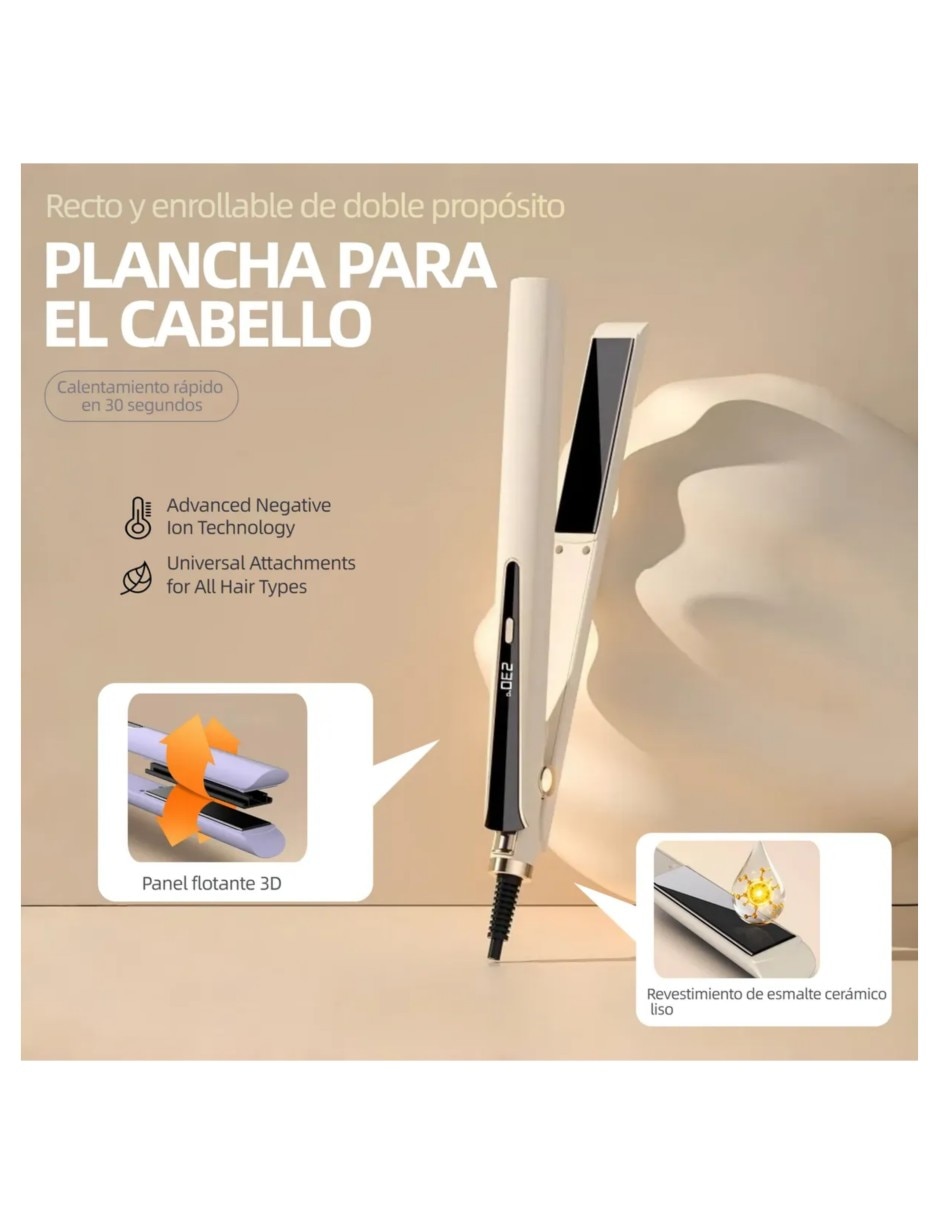 Alaciadora placas de Cerámica - Iones 2