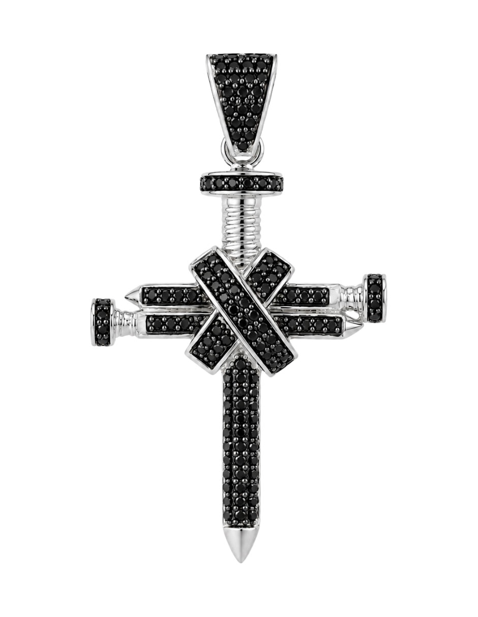 Dije de cruz de plata p 925