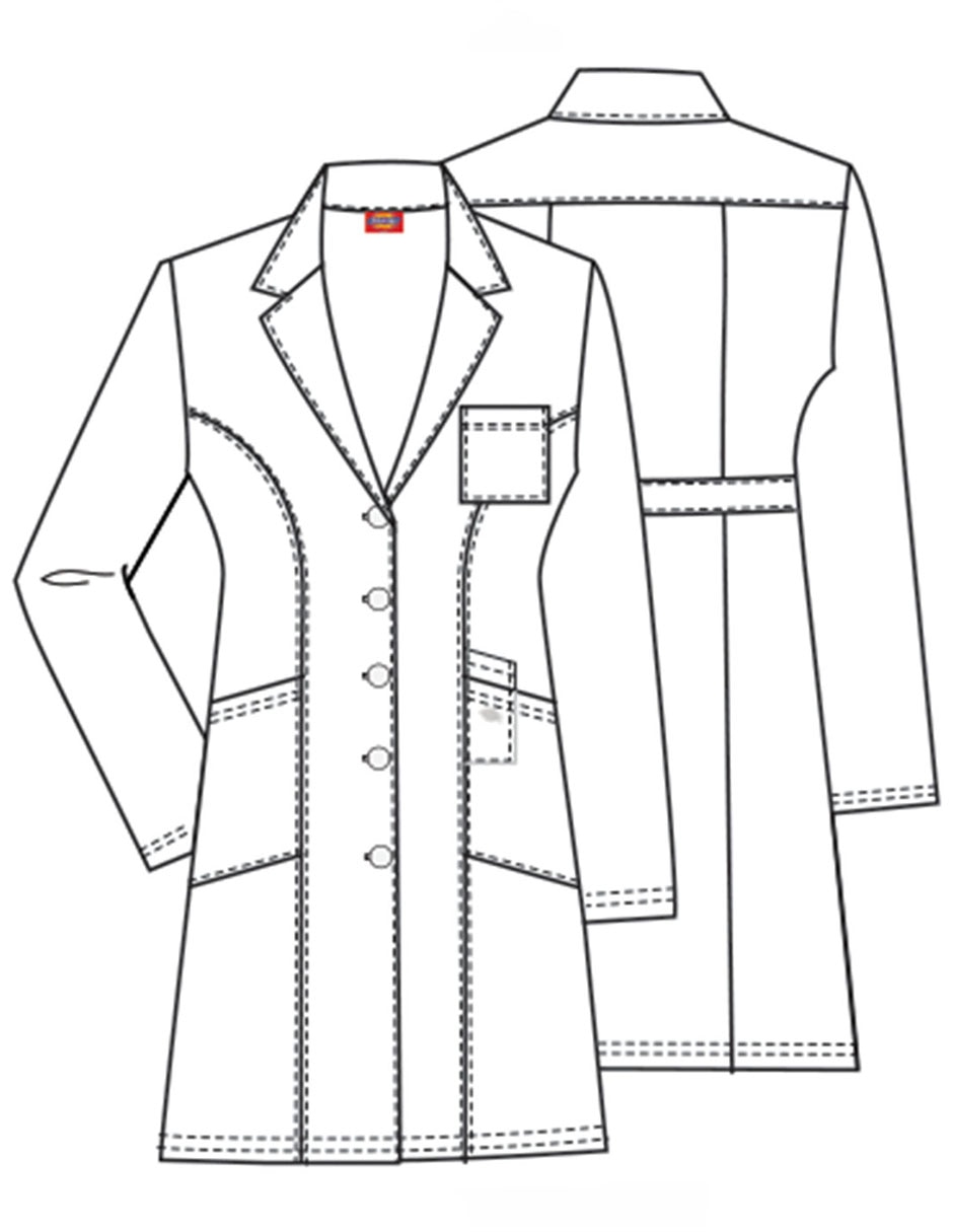 Set de bata médica dickies estilo regular para mujer