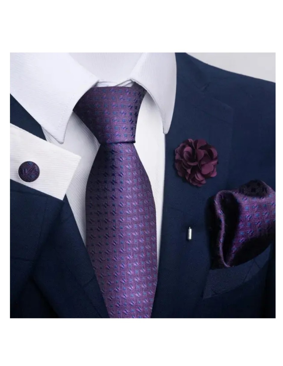 Corbata Slim (4-6 cm) de Lana y poliéster estampado Degradado para Hombre 2