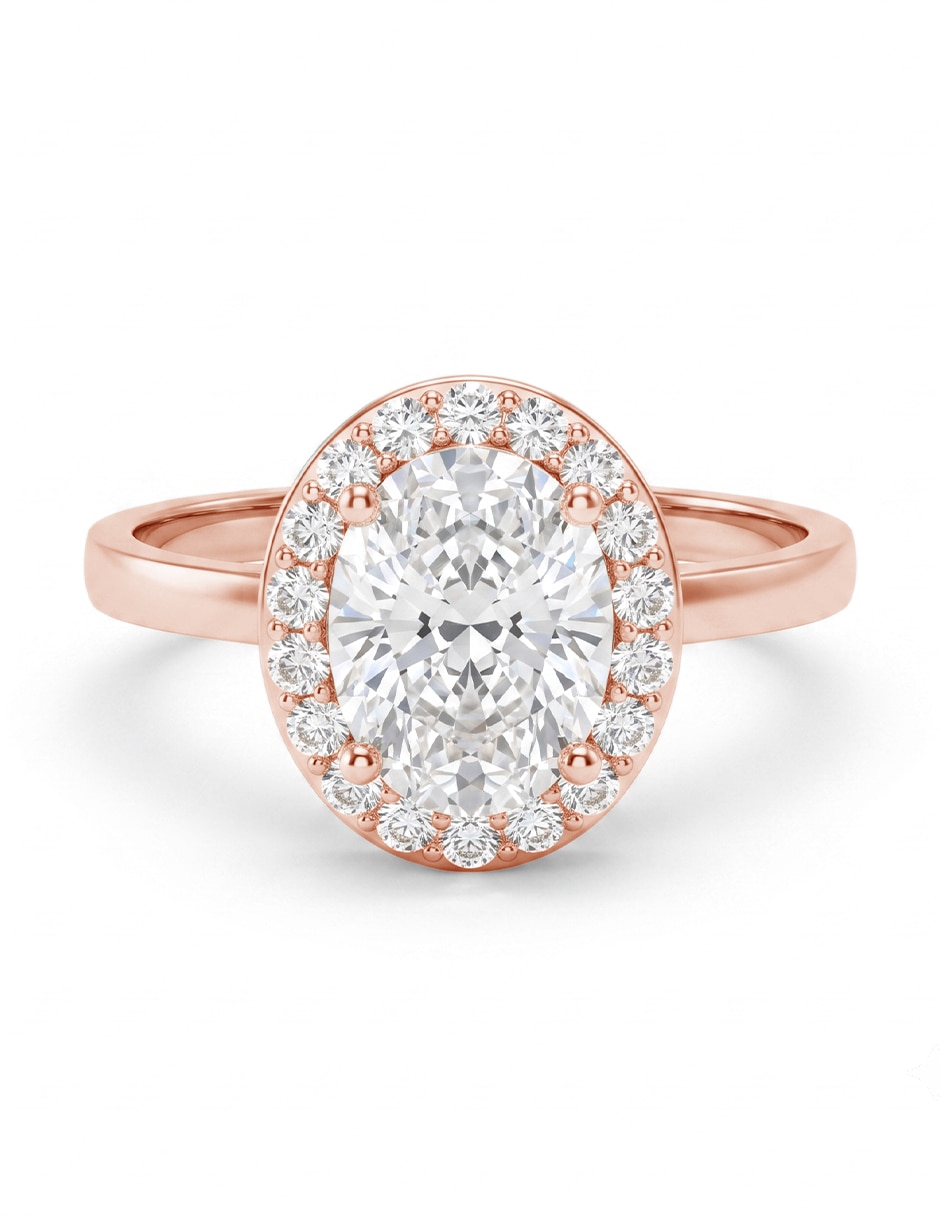 Anillo de compromiso de oro 14 k 1