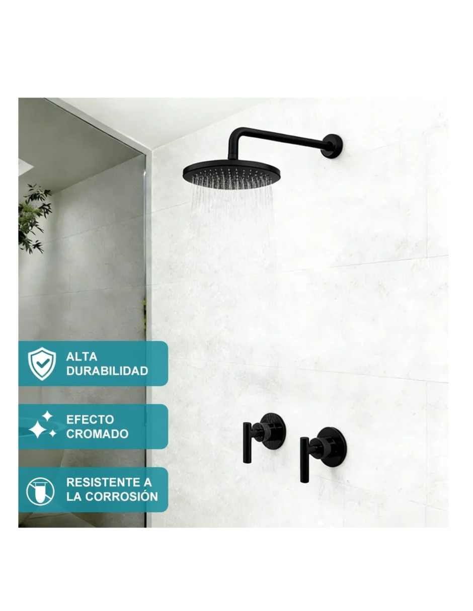 Juego manerales baño Genérica de acero inoxidable 2 piezas