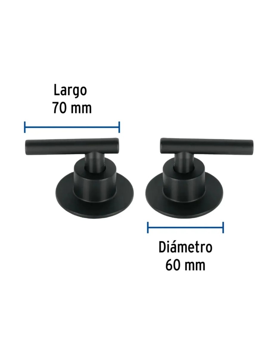 Juego manerales baño Genérica de acero inoxidable 2 piezas