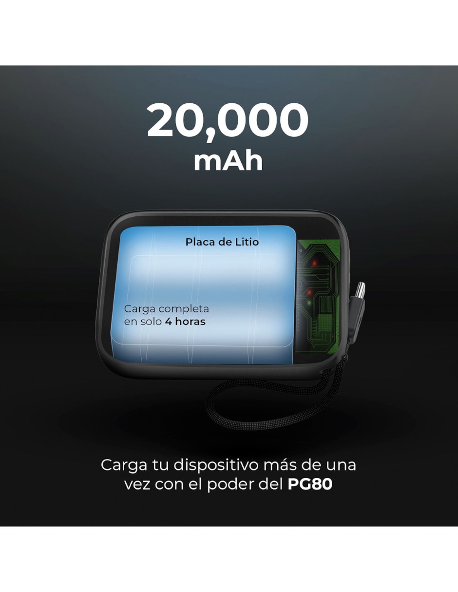Batería portátil Acteck 20000 mAh 2