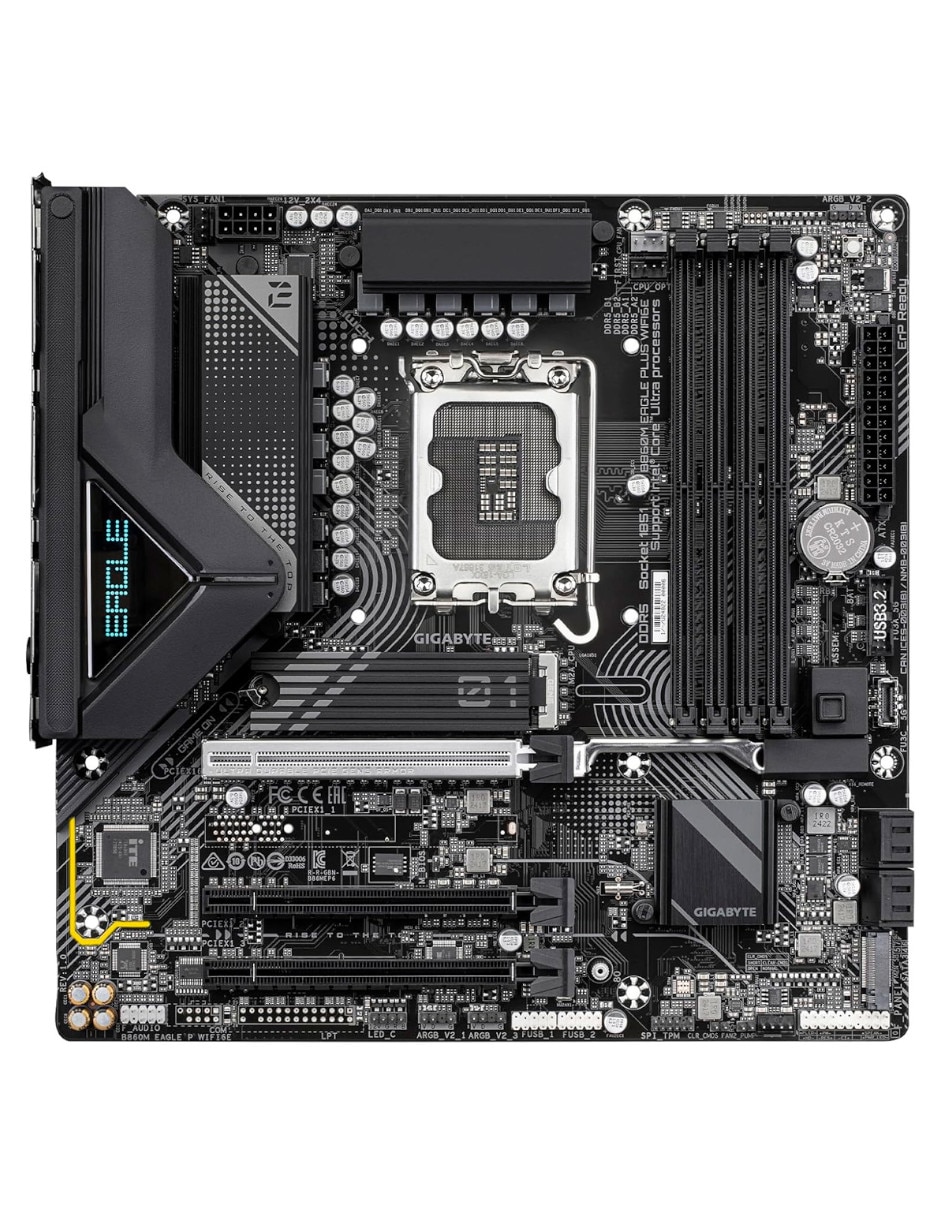Tarjeta madre B860M EAGLE PLUS WIFI6 con procesador Intel 2
