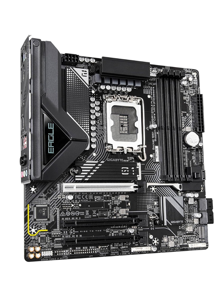 Tarjeta madre B860M EAGLE PLUS WIFI6 con procesador Intel 3