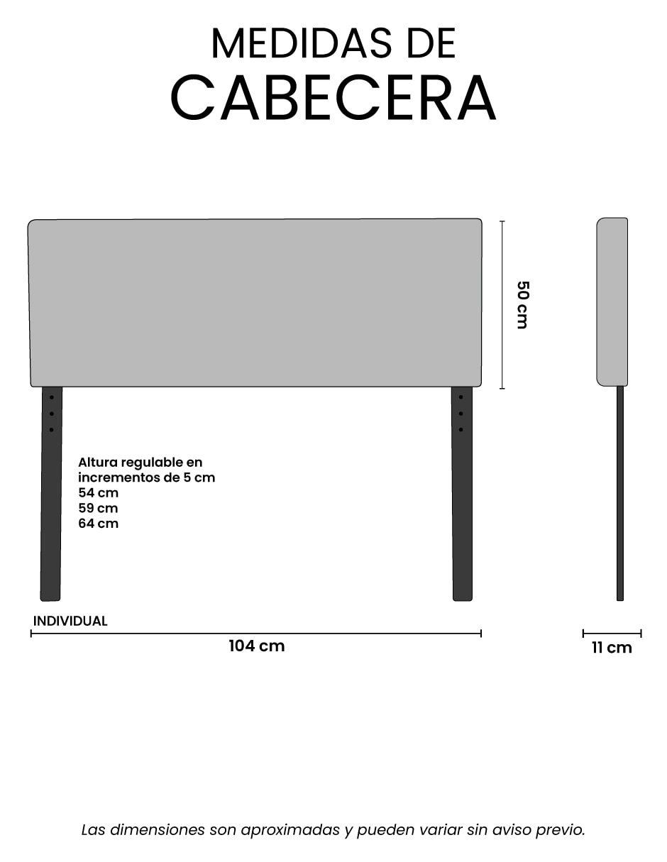 Cabecera de madera y tela 6