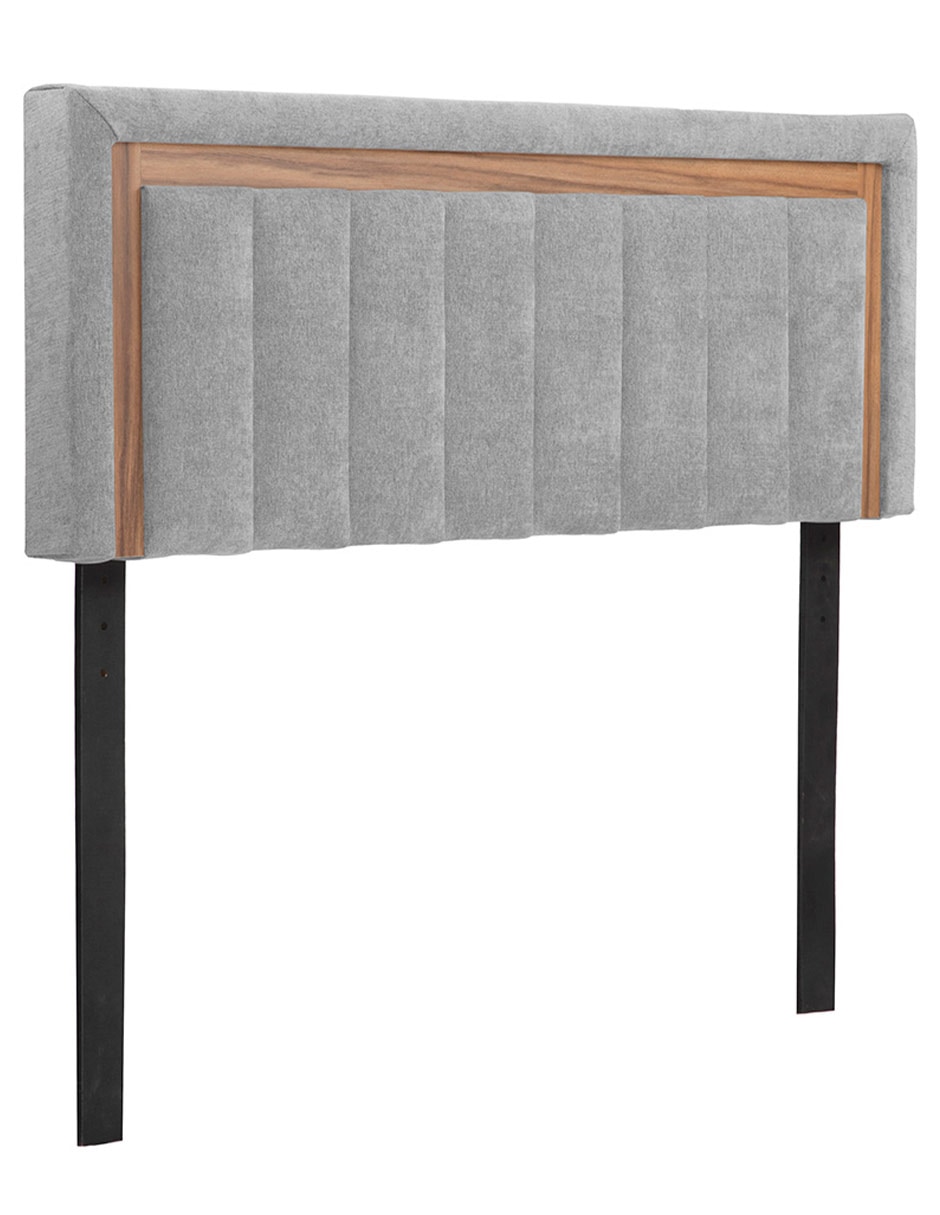 Cabecera de madera y tela 5