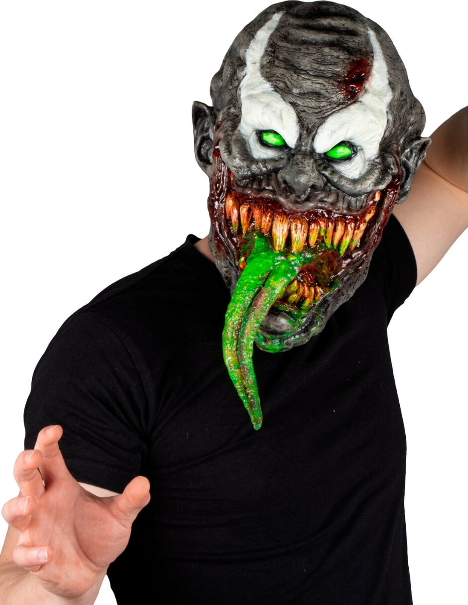 Máscara para disfraz de Payaso con lengua 6