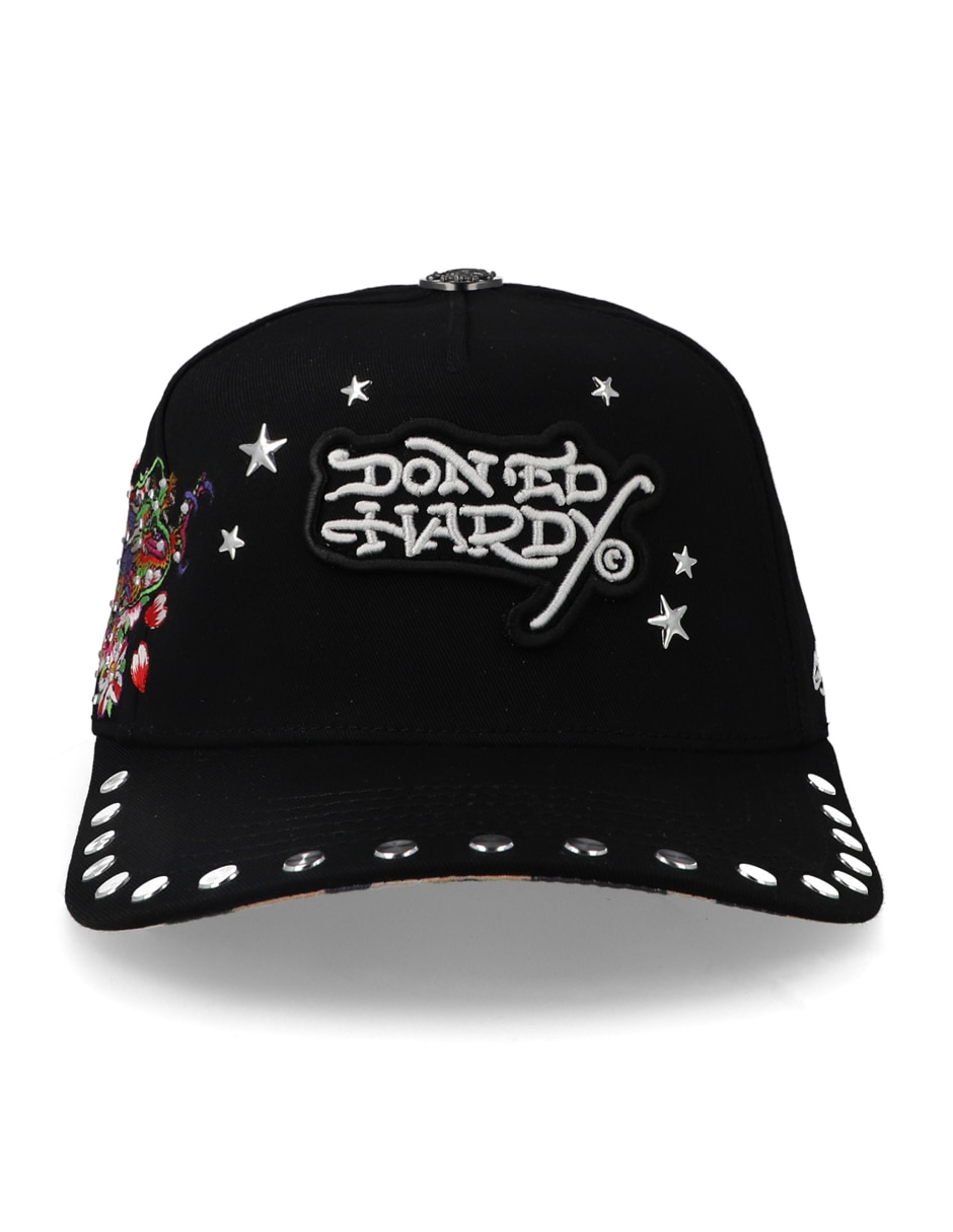 Gorra visera curva snapback gorra ed hardy don dragon and stars rojo unisex unisex 1