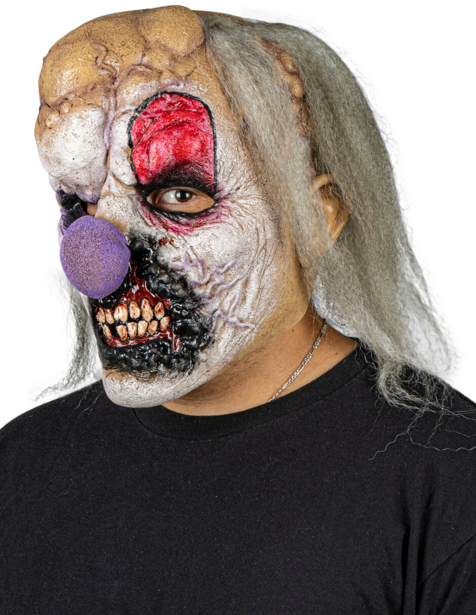 Máscara para disfraz de payaso deforme 5