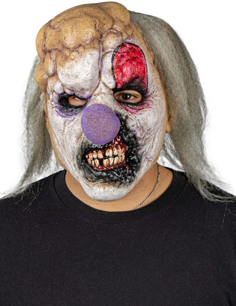 Máscara para disfraz de payaso deforme 6