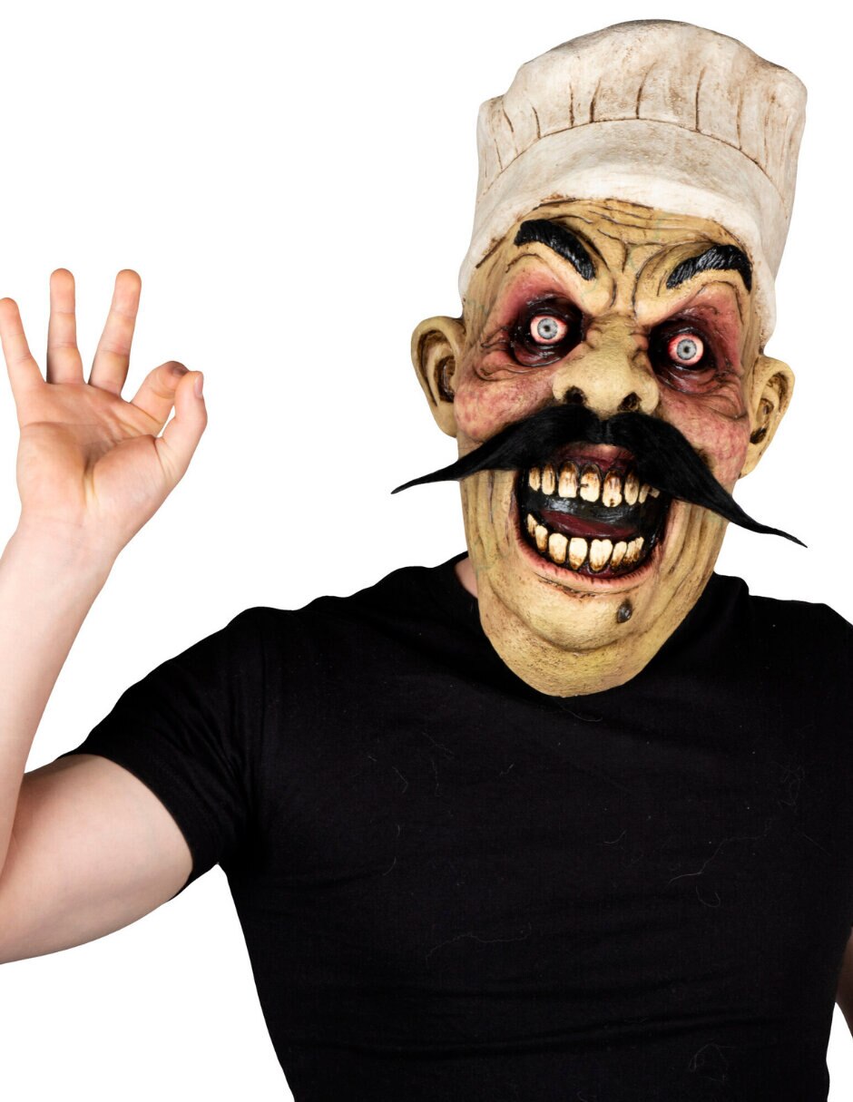 Máscara para disfraz de hombre chef creepypasta 4