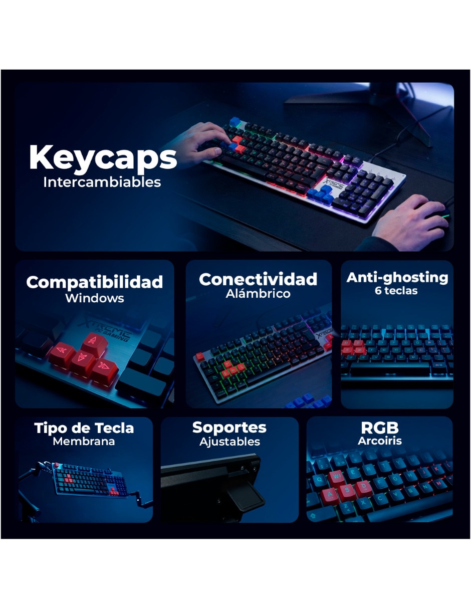 Mouse y teclado KXTGK2RB 6