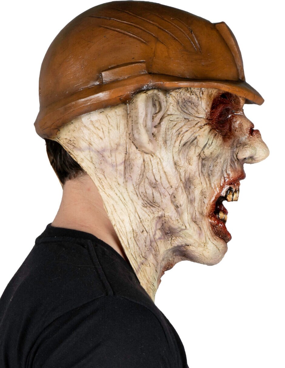 Máscara para disfraz de zombie obrero 6
