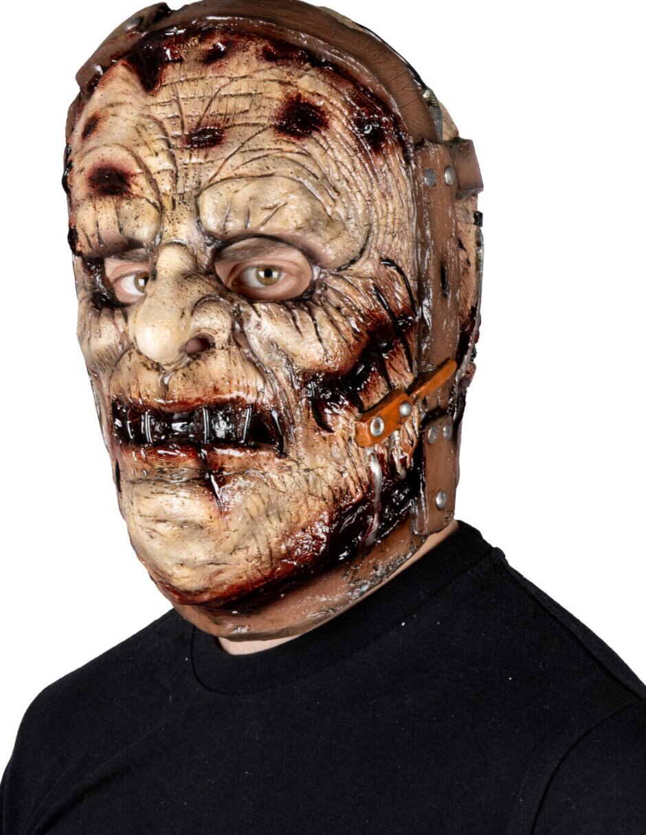 Máscara para disfraz de zombie asesino 6