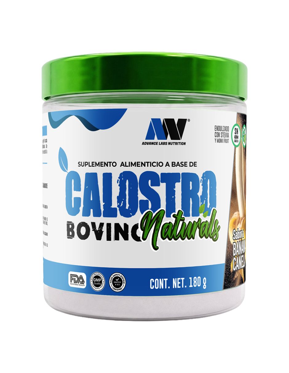 Calostro Bovino Naturals con Calostro Bovino sabor plátano de 180 g Calostro Bovino Naturals con Calostro Bovino sabor plátano de 180 g