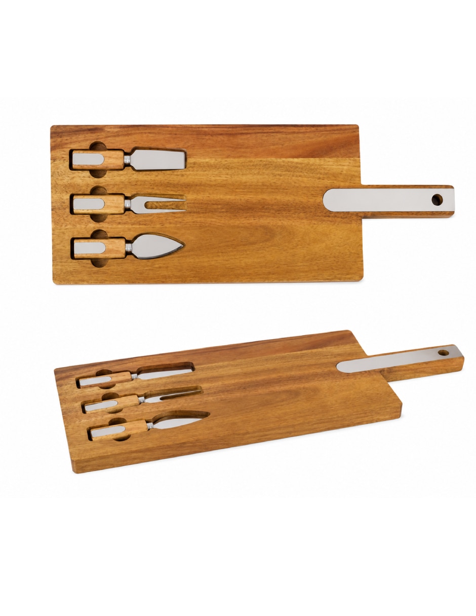Set tabla para queso de madera 2