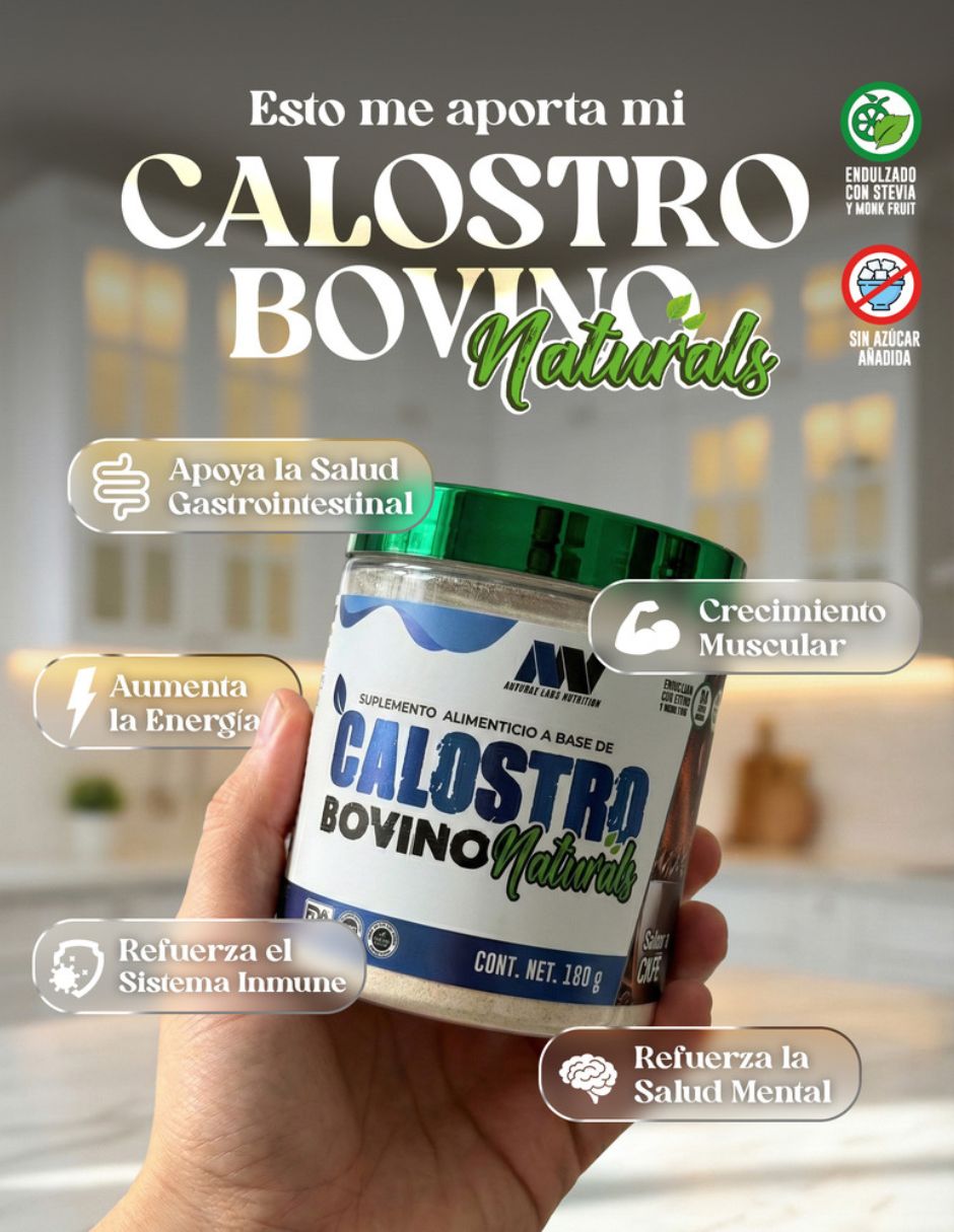 Calostro bovino naturals sabor café de 180g 2