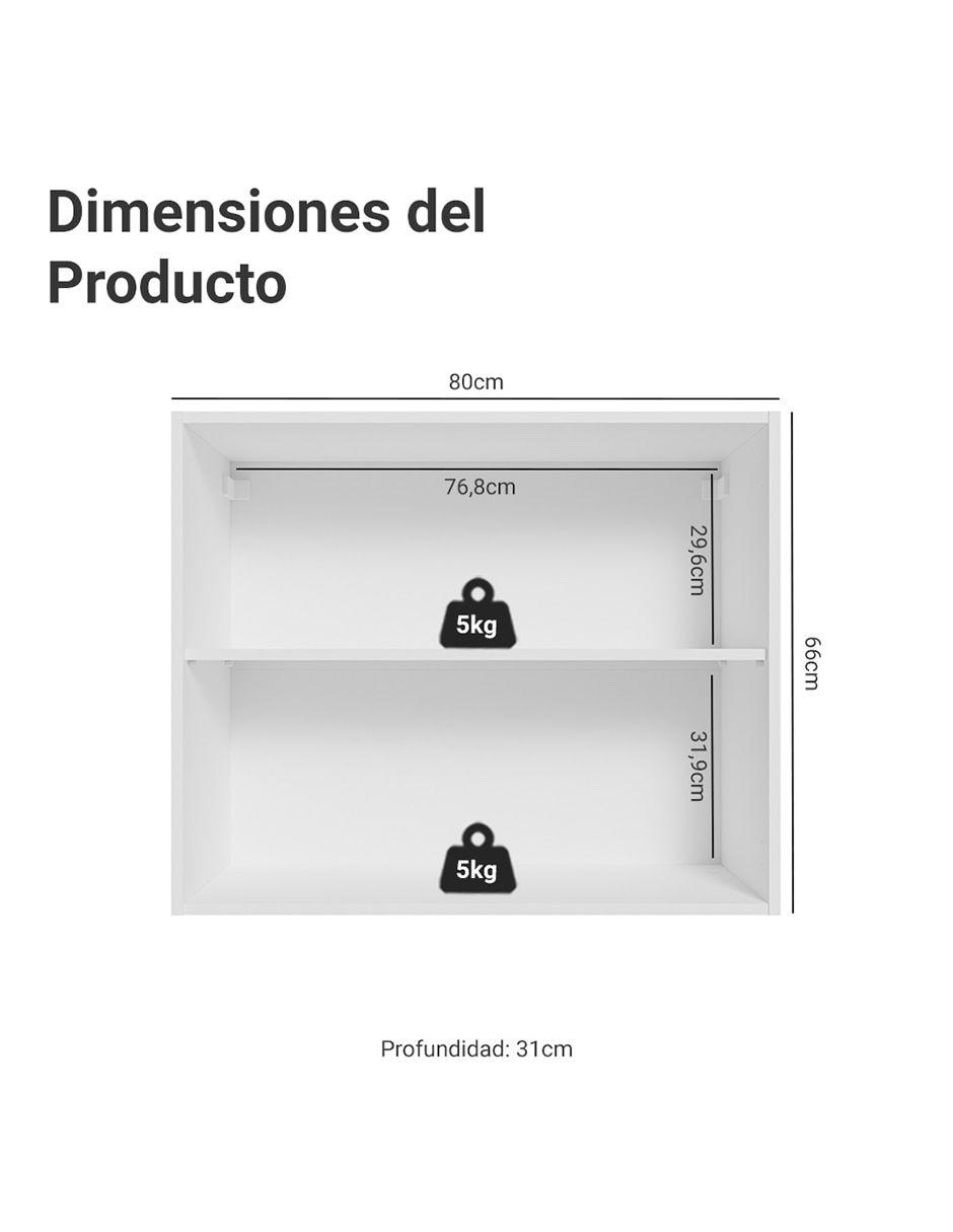 Alacena armable Lux MDP 12