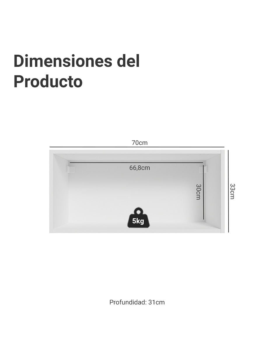Alacena armable Lux MDP 12