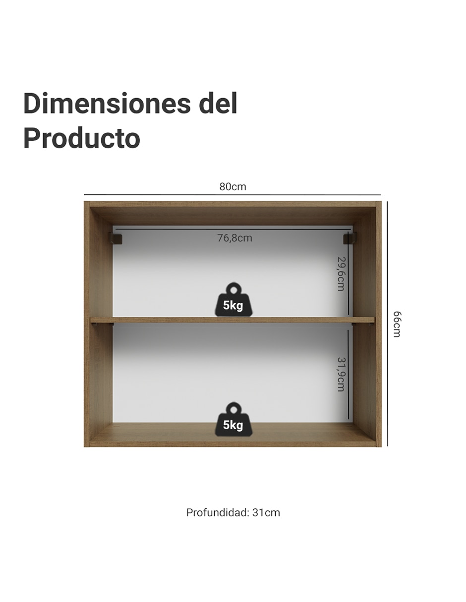 Alacena armable Lux MDP 12