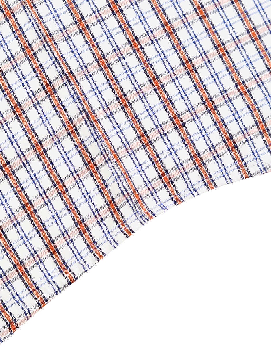 Camisa casual manchester de algodón manga corta para hombre