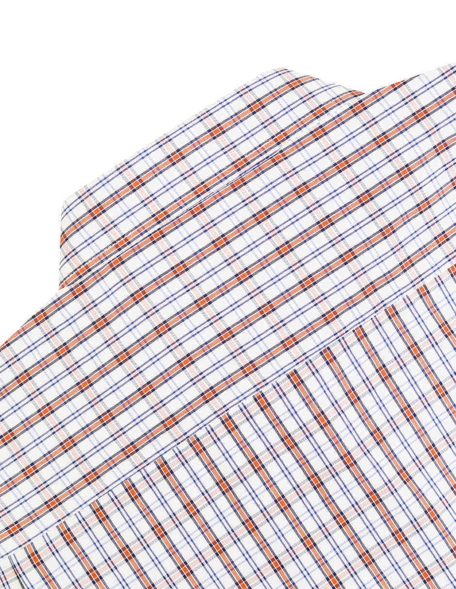 Camisa casual manchester de algodón manga corta para hombre