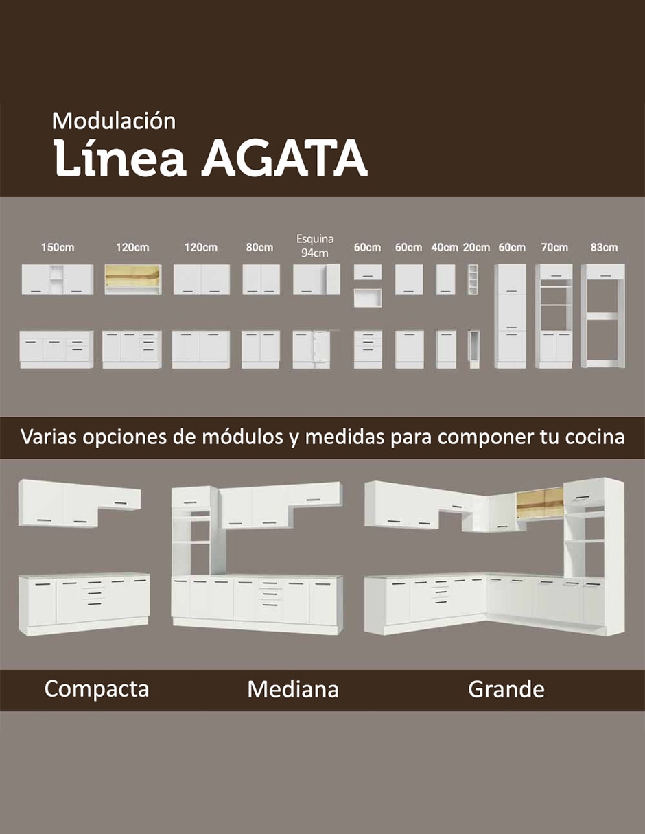 Alacena armable Agata MDP 7